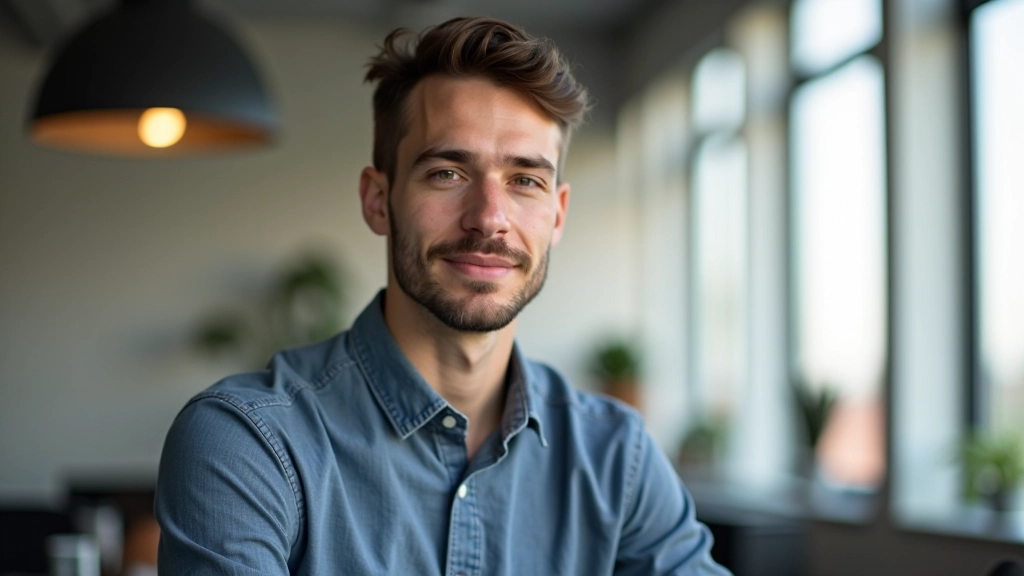 Startuolio biure sėdintis programuotojas, kuris dirba su nešiojamuoju kompiuteriu ir noteriku aplink jį